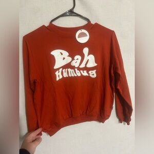 Kids new Brixton phoenix bah humbug sweater